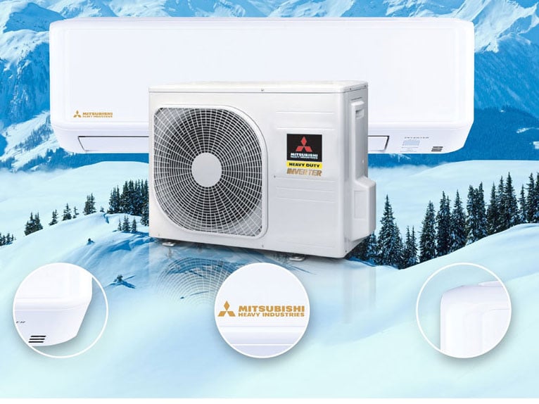 Điều hòa Mitsubishi Heavy tạo ra ion âm loại bỏ bụi mịn, khói và mùi hôi Điều hòa Mitsubishi Heavy