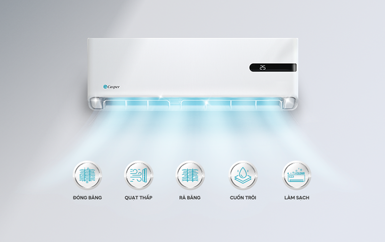 Công nghệ iClean - Điều hòa Casper 1 chiều Inverter 12.000 BTU GC-12IB36