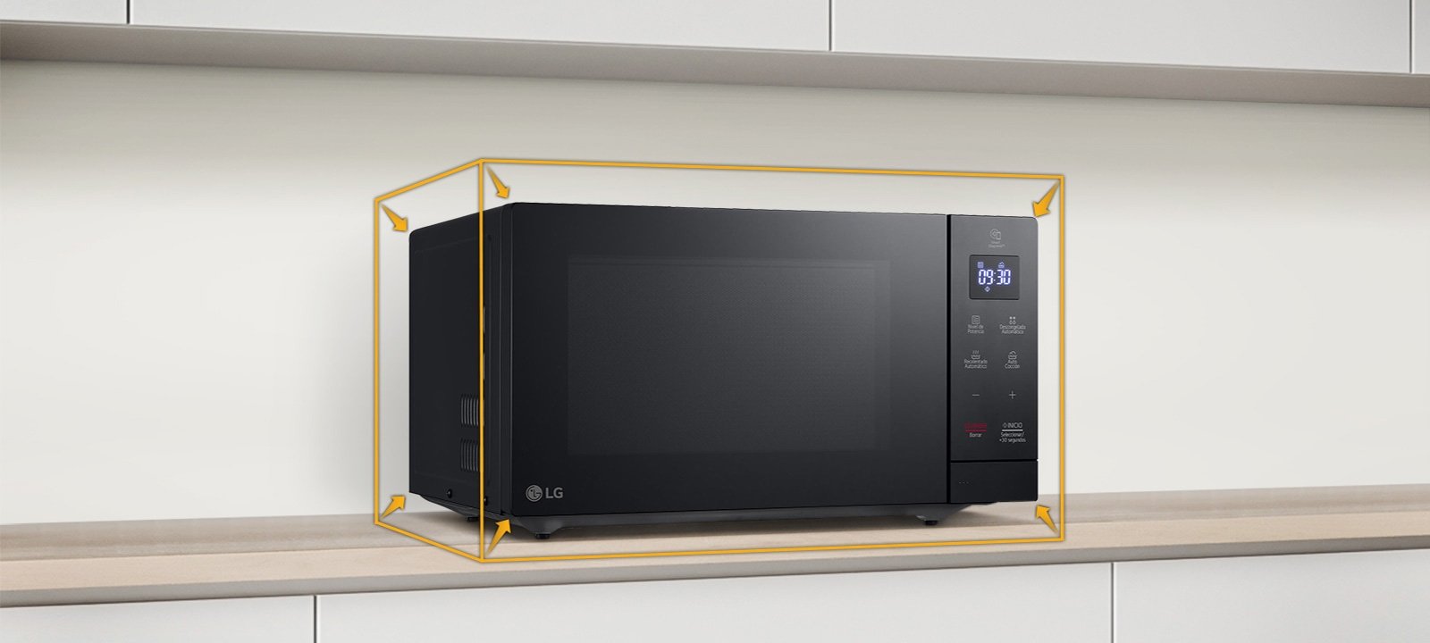Lò vi sóng LG MS3032JAS được thiết kế theo phong cách tối giản, kích thước gọn gàng Lò vi sóng LG MS3032JAS được thiết kế theo phong cách tối giản, kích thước gọn gàng