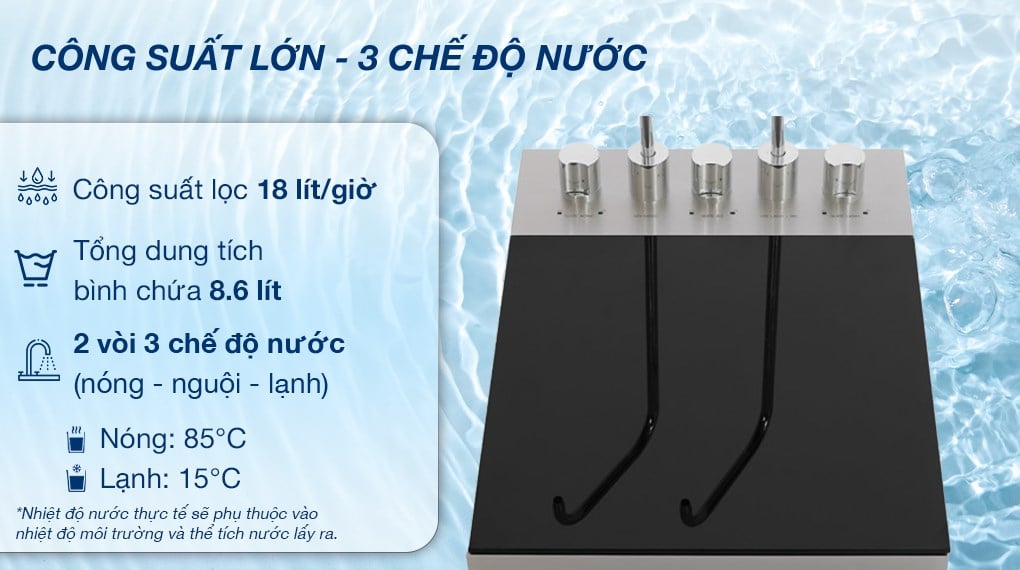 Máy lọc nước RO nóng lạnh Hydrogen Kangaroo KG12A6 12 lõi được tích hợp 3 chế độ nước Máy lọc nước RO nóng lạnh Hydrogen Kangaroo KG12A6 12 lõi được tích hợp 3 chế độ nước