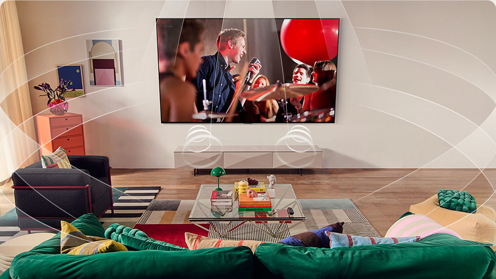 Âm thanh vòm sống động với AI Sound Pro 9.1.2 kênh ảo Tivi LG QNED AI 55 Inch 55QNED70ASA
